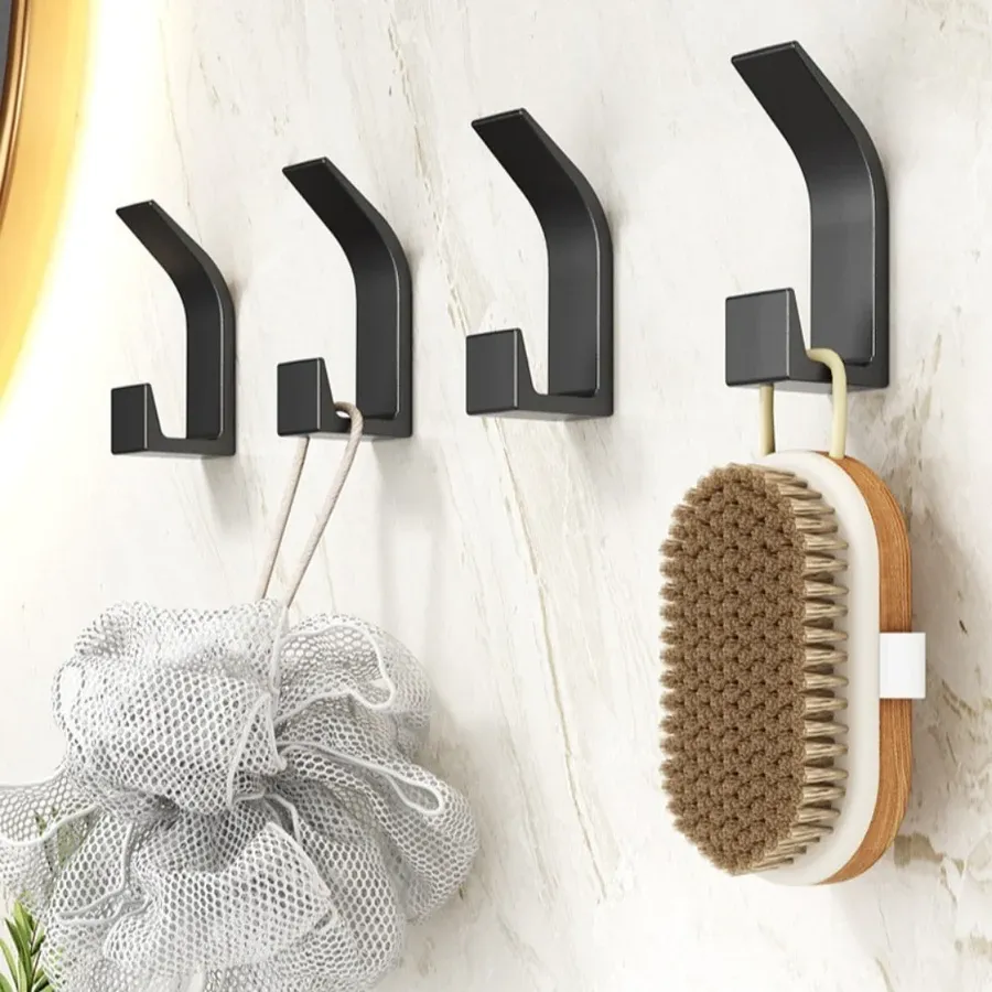 5-Pack Self-Adhesive Wall Hooks For Coats