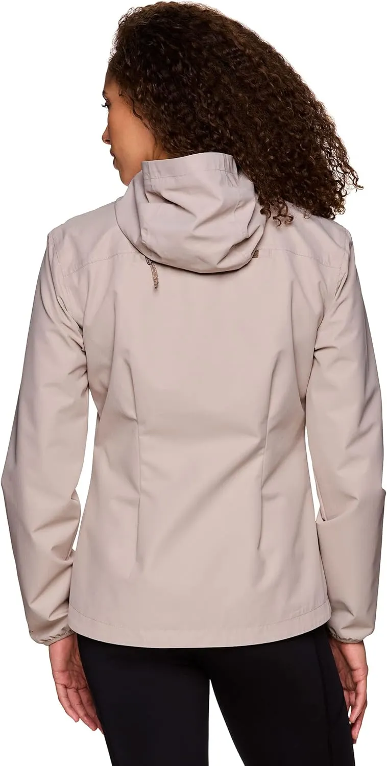 Avalanche Women's Packable Rain Coat Hooded Soft Shell Jacket With Pockets