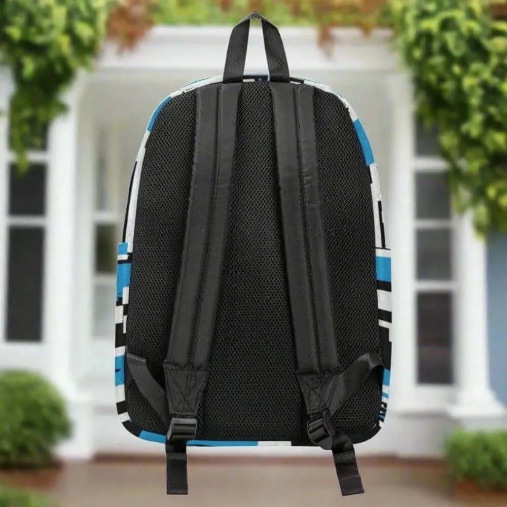 Azure Mosaic Blue Backpack