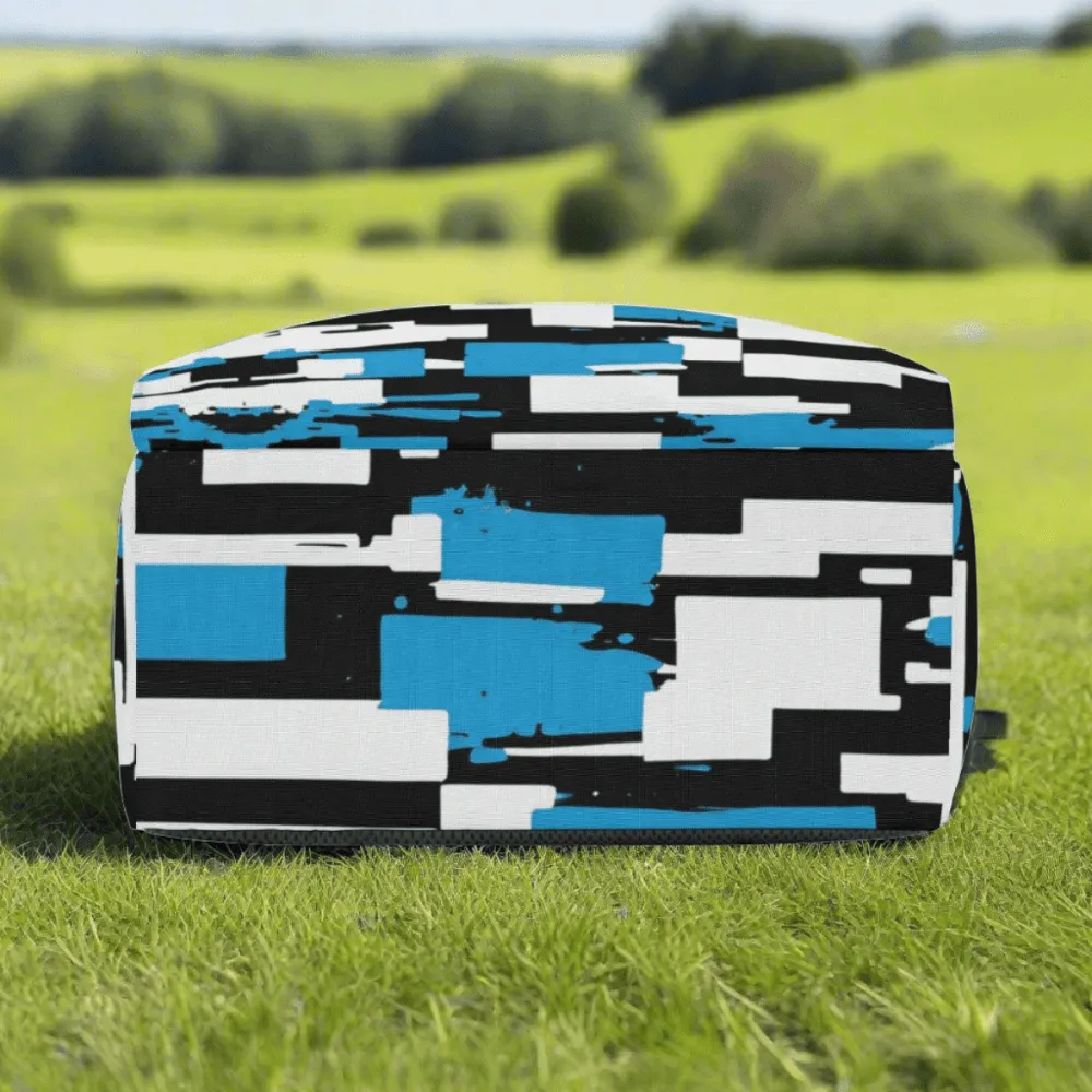 Azure Mosaic Blue Backpack