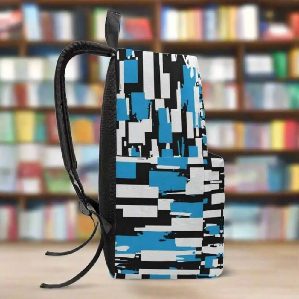Azure Mosaic Blue Backpack