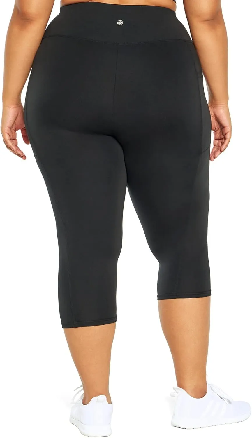 Balance Collection Women's Plus Size Eclipse High Rise Pocket Capri Legging