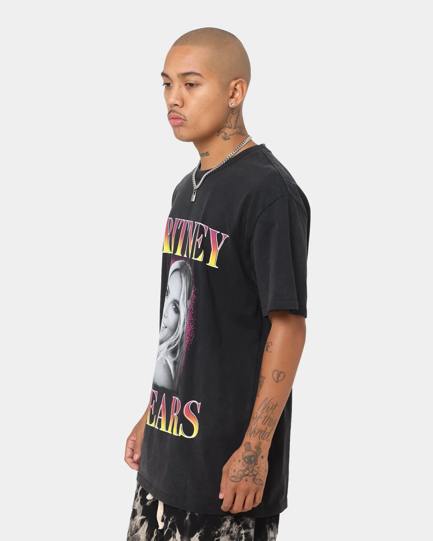 Britney Spears Hot Gradient T-Shirt Washed Black