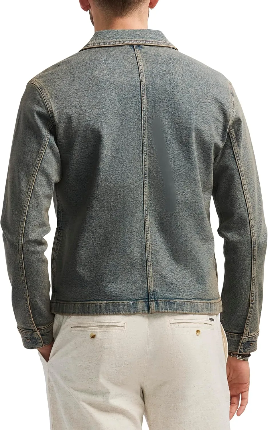 Buffalo David Bitton Men's Trucker Denim Jacket Vintage Style Shacket