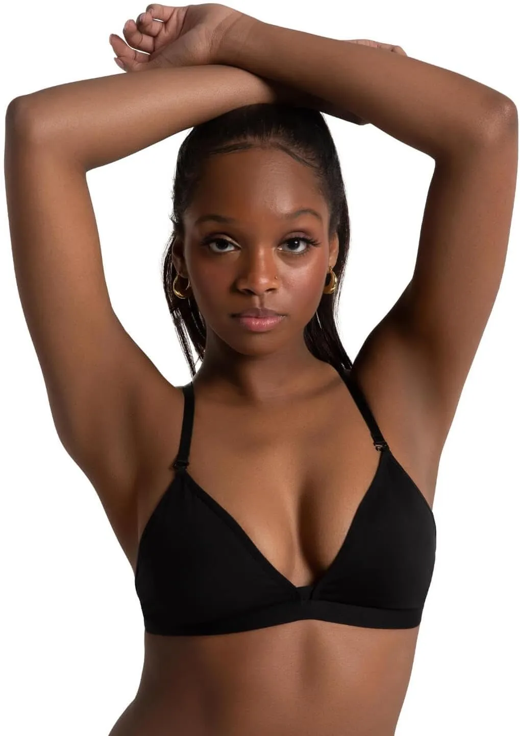 Capezio Women's Deep Neck Clear Back Bra