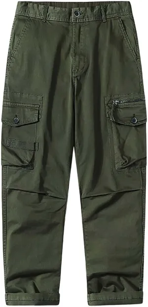 Cargo Pants Work Men's Drawstring Workwear Solid Colour Trousers Men's Casual Sports Slim Fit Pantalones De Hombre