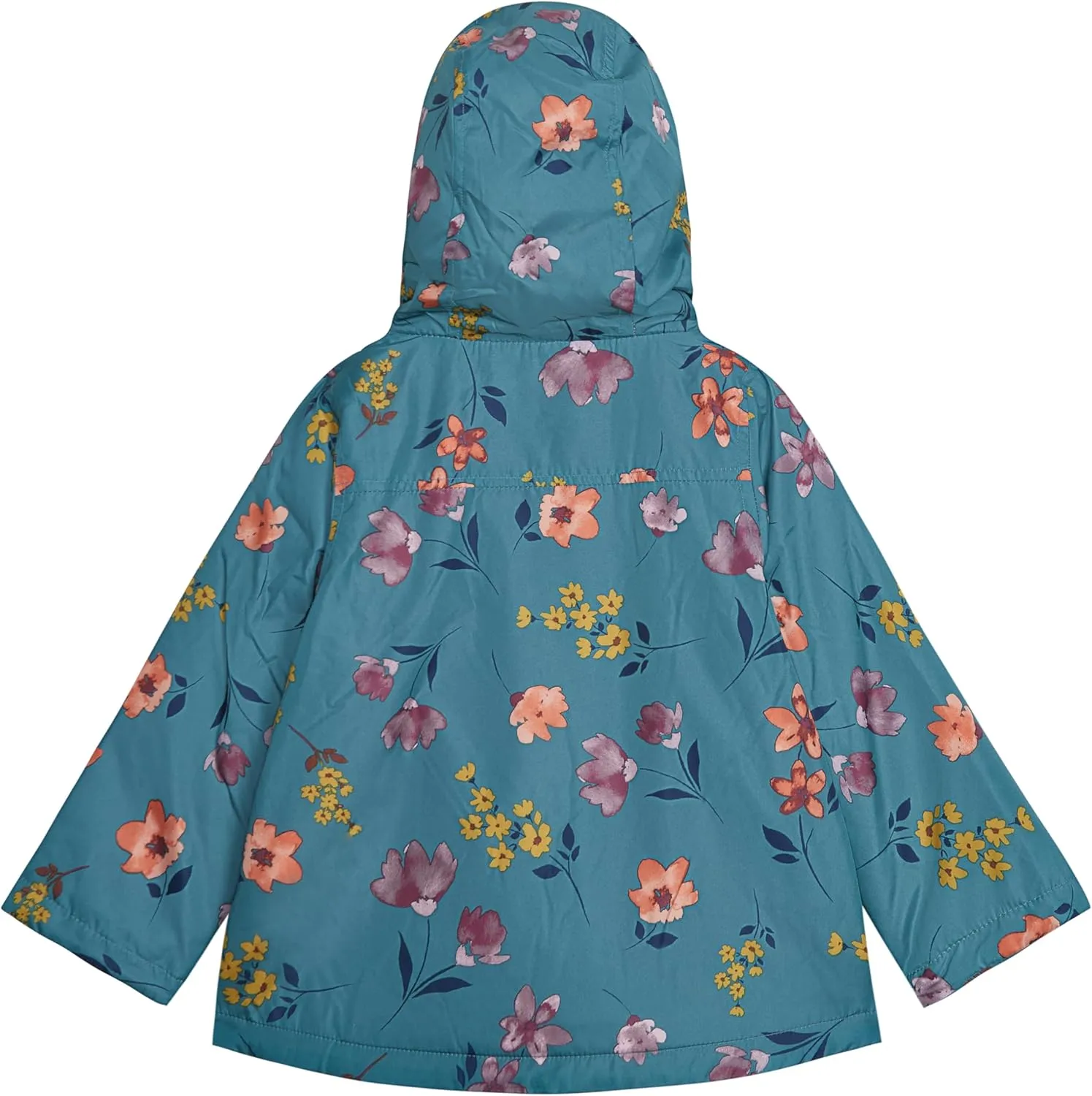 Carter's Toddler & Little Girls' Lightweight Fleece Lined Hooded Raincoat Rain Jacket