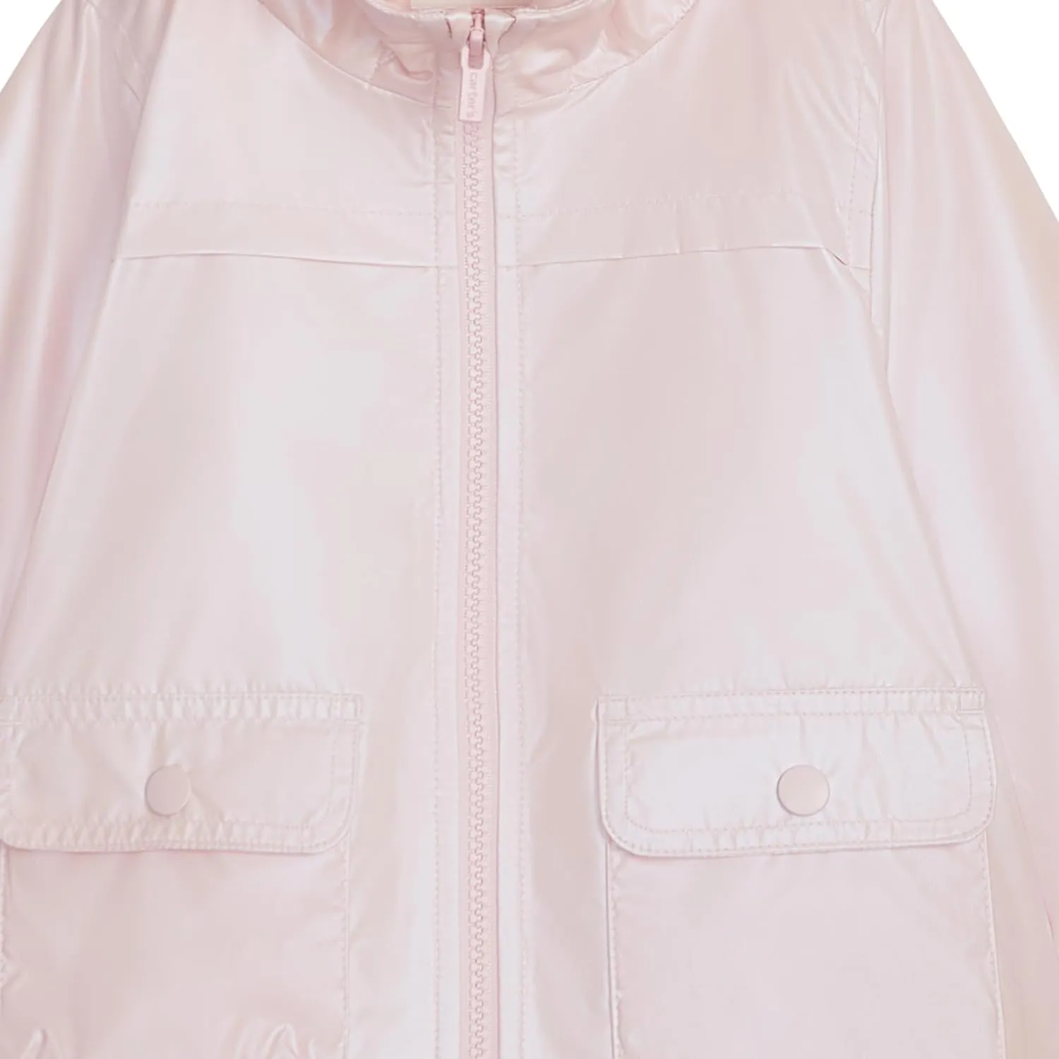 Carter's Toddler & Little Girls' Lightweight Fleece Lined Hooded Raincoat Rain Jacket