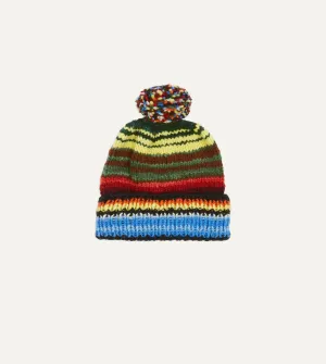 Chamula for Drake's Green Serape Merino Knit Cap