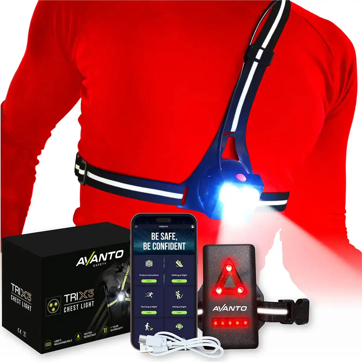 Chest Light Triple Beam