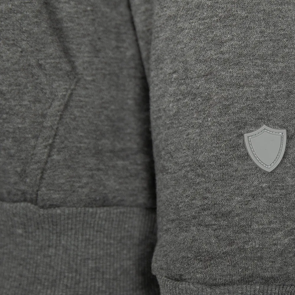 Classic Lined Hoodie | Ghost American Flag | Dark Heather Grey