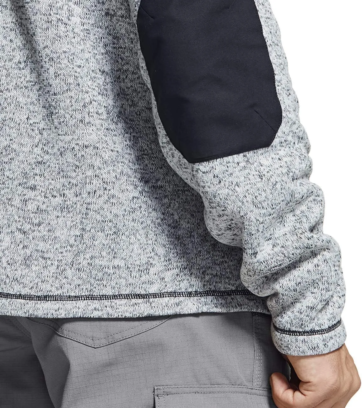 CQR Men's Thermal Fleece Half Zip Pullover, Winter Outdoor Warm Sweater, Lightweight Long Sleeve Sweatshirt