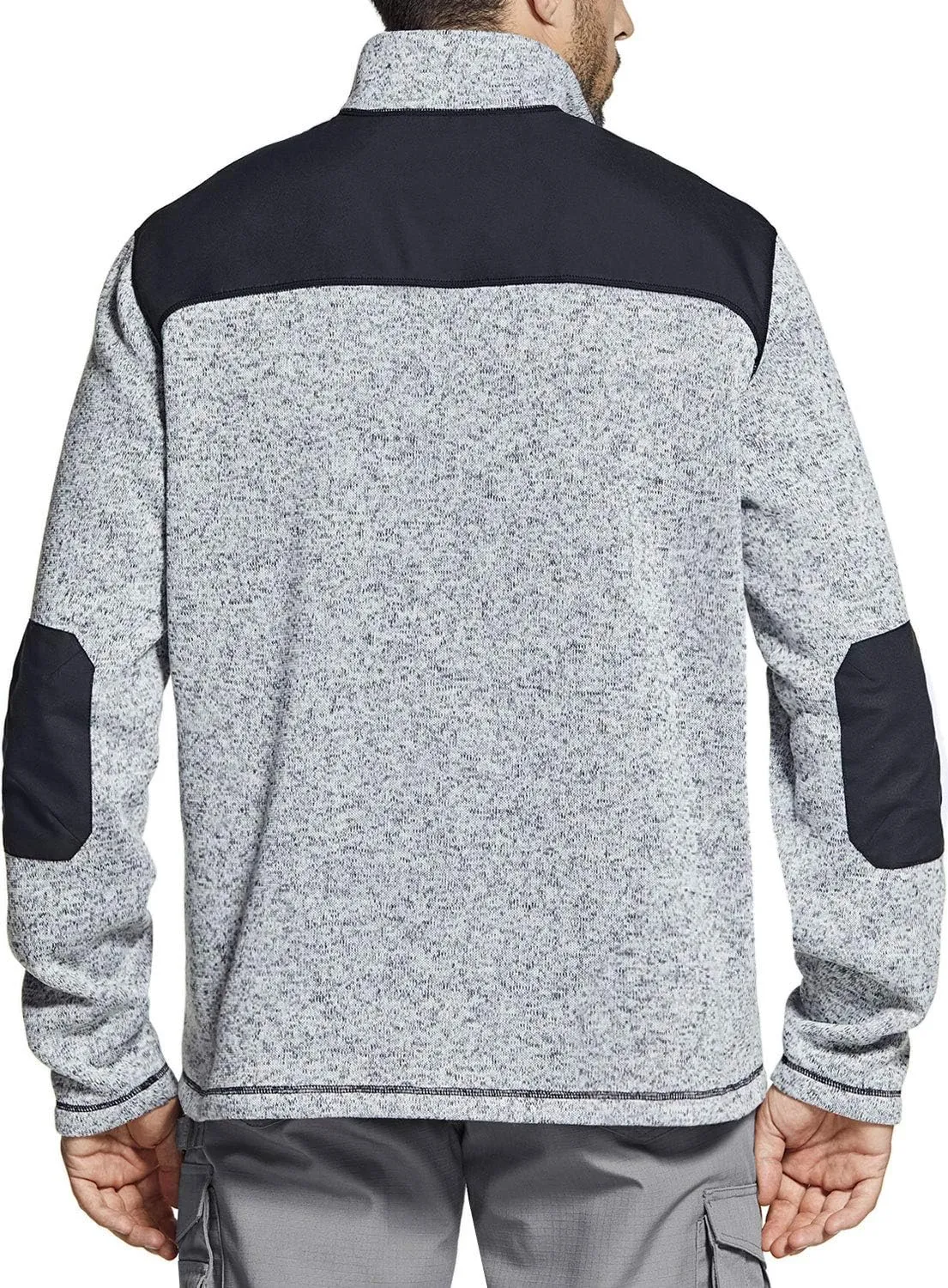 CQR Men's Thermal Fleece Half Zip Pullover, Winter Outdoor Warm Sweater, Lightweight Long Sleeve Sweatshirt