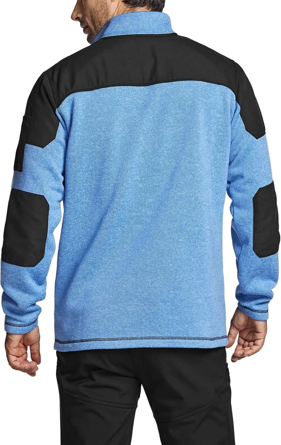 CQR Men's Thermal Fleece Half Zip Pullover, Winter Outdoor Warm Sweater, Lightweight Long Sleeve Sweatshirt