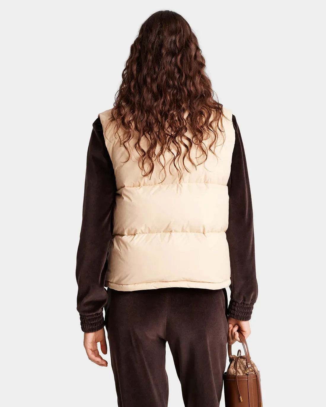Crown Puffer Vest  - Champagne Tan