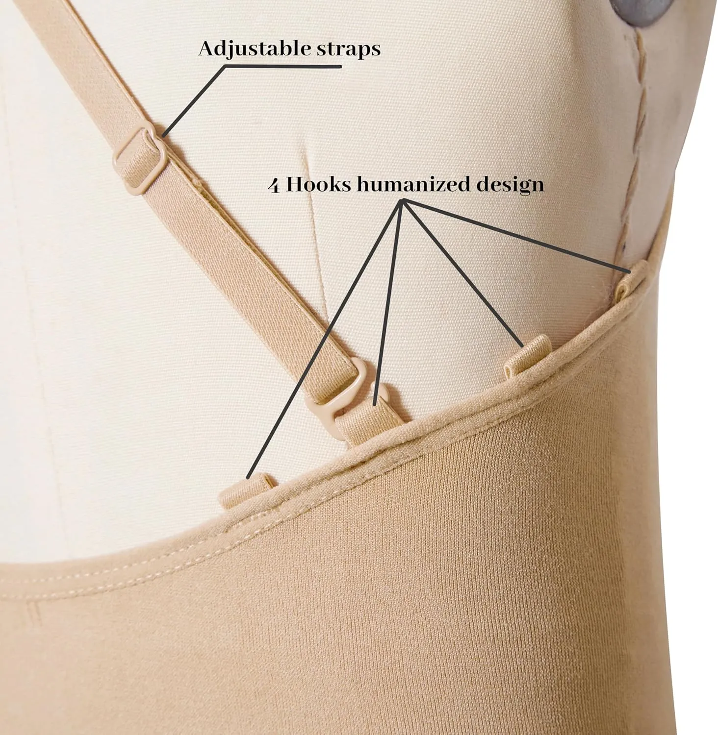 DANSHOW Women and Girls Nude Seamless Camisole Undergarment Leotard with Transition Straps
