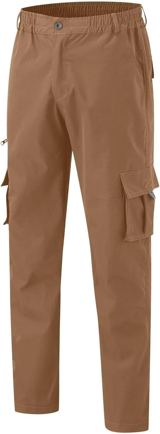 GIERIDUC Men's Lightweight Cargo Pants Sweatpants Athletic Running Fashion Trousers Drawstring Loose Fit Joggers with Pockets