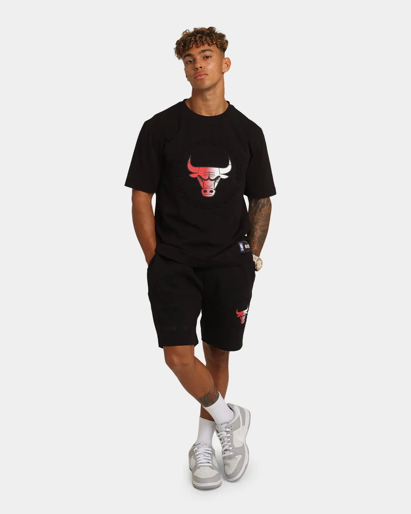 Hugo Boss Hugo Boss X NBA Basic Chicago Bulls Short Sleeve T-Shirt Black