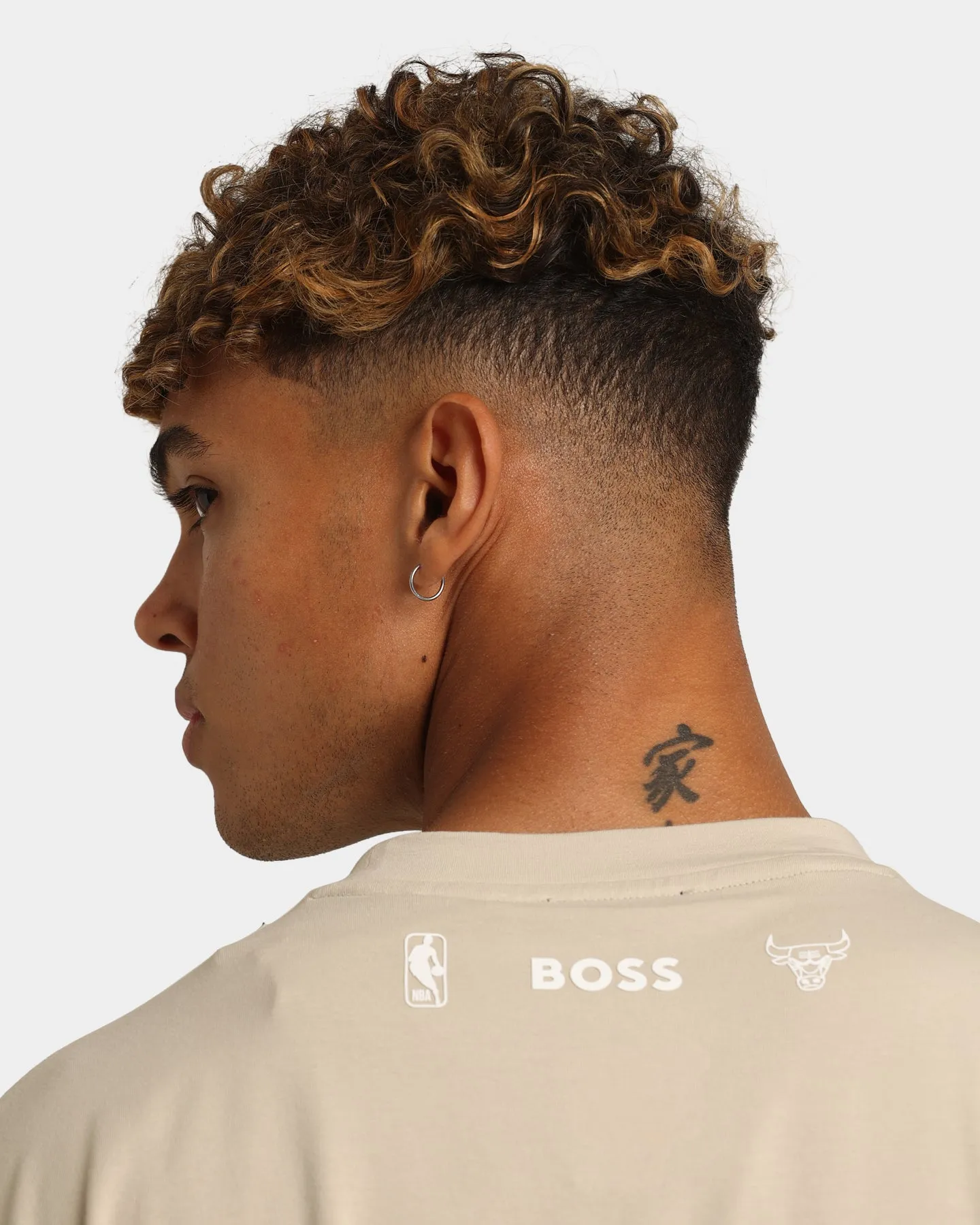 Hugo Boss Hugo Boss X NBA Basic Chicago Bulls Short Sleeve T-Shirt Light Beige