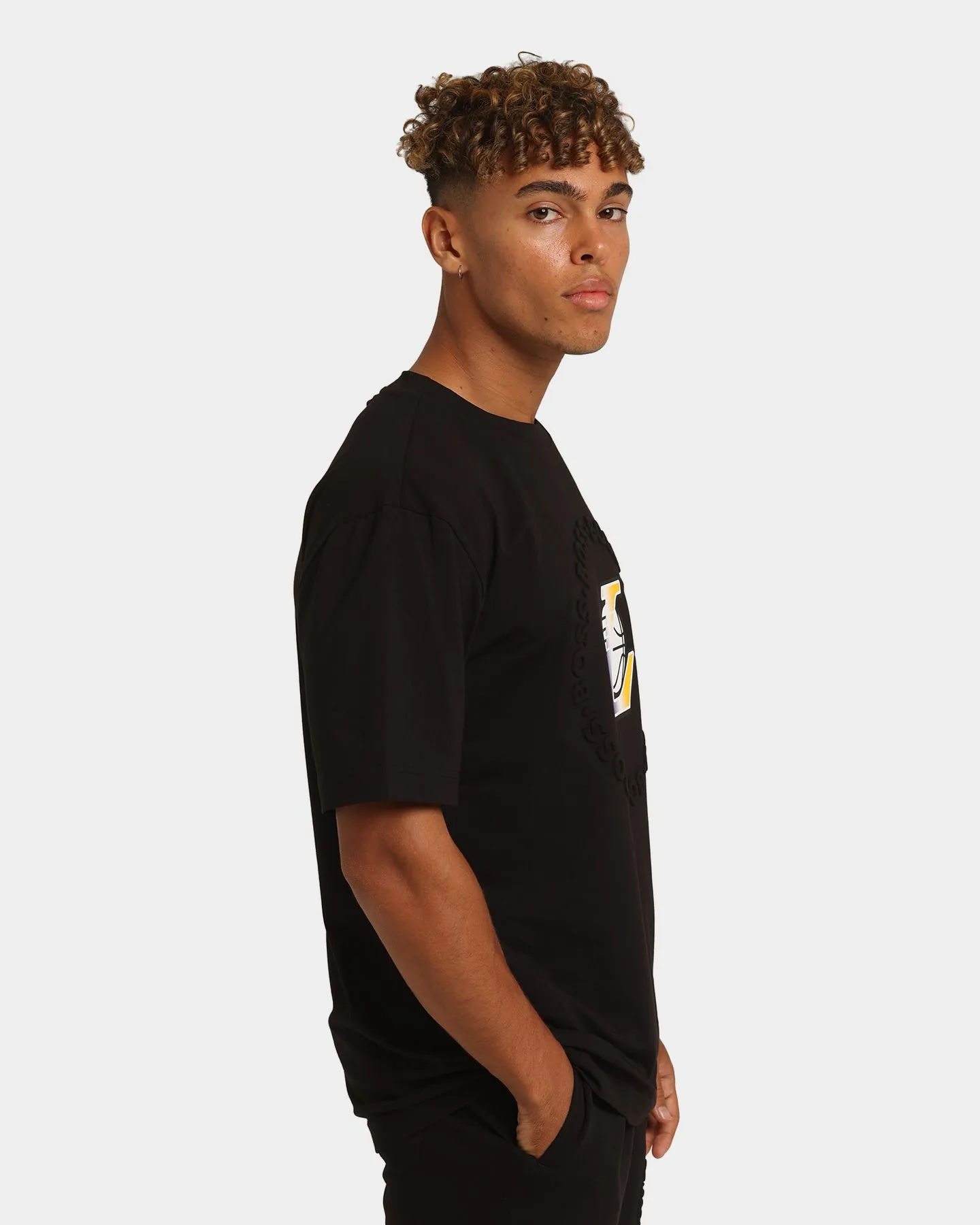 Hugo Boss Hugo Boss X NBA Basic Los Angeles Lakers Short Sleeve T-Shirt Black