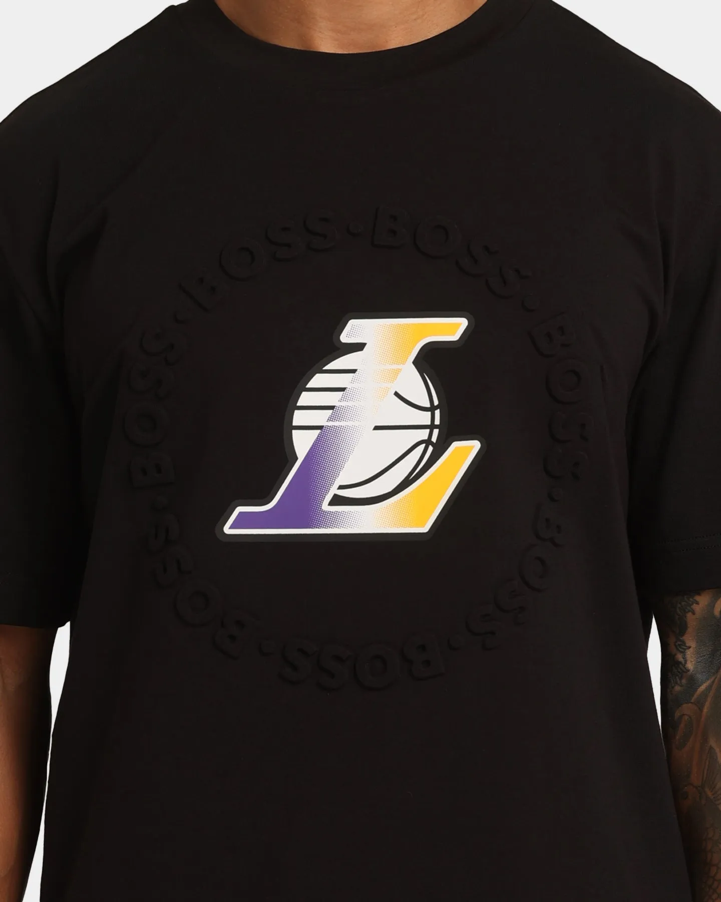 Hugo Boss Hugo Boss X NBA Basic Los Angeles Lakers Short Sleeve T-Shirt Black