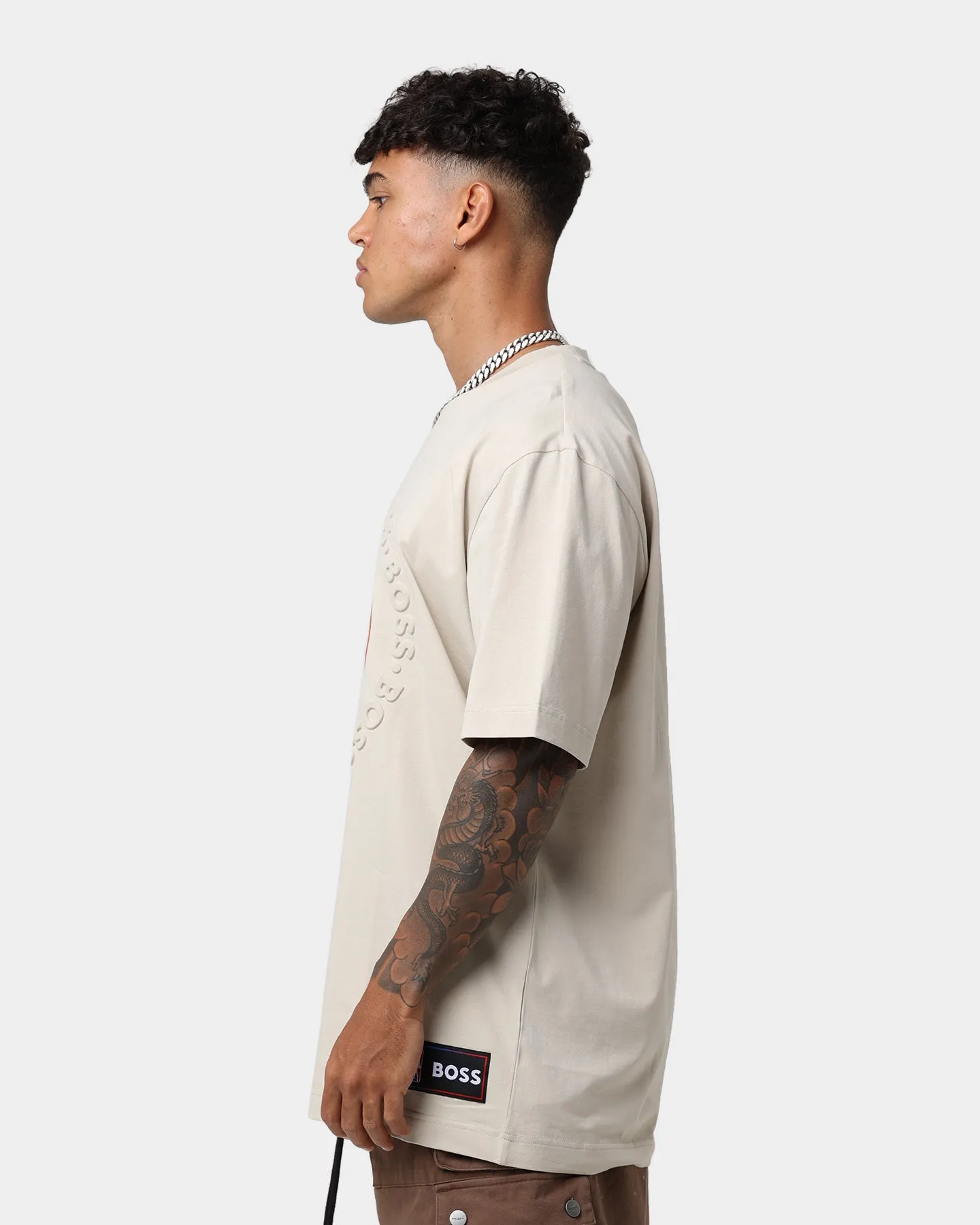 Hugo Boss Hugo Boss X NBA Basic New York Knicks Short Sleeve T-Shirt Light Beige