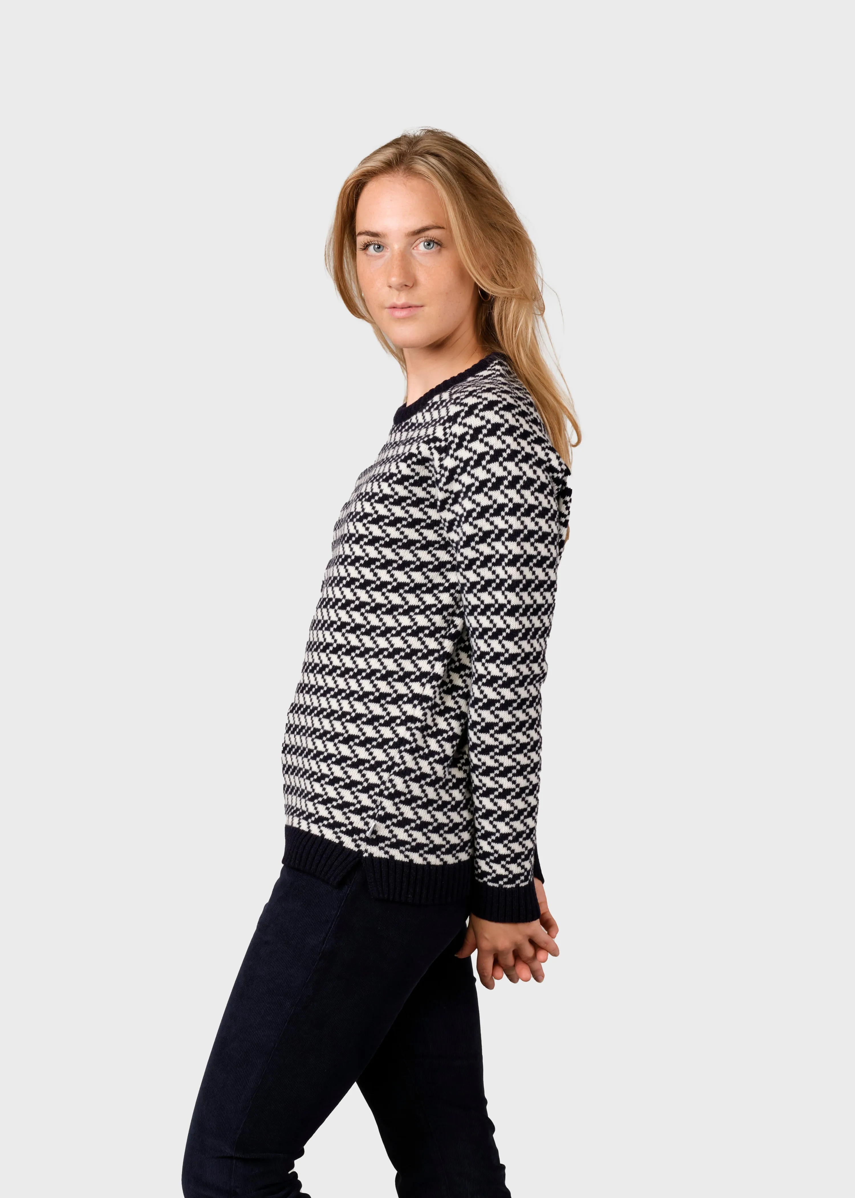 Ida knit - Navy/cream