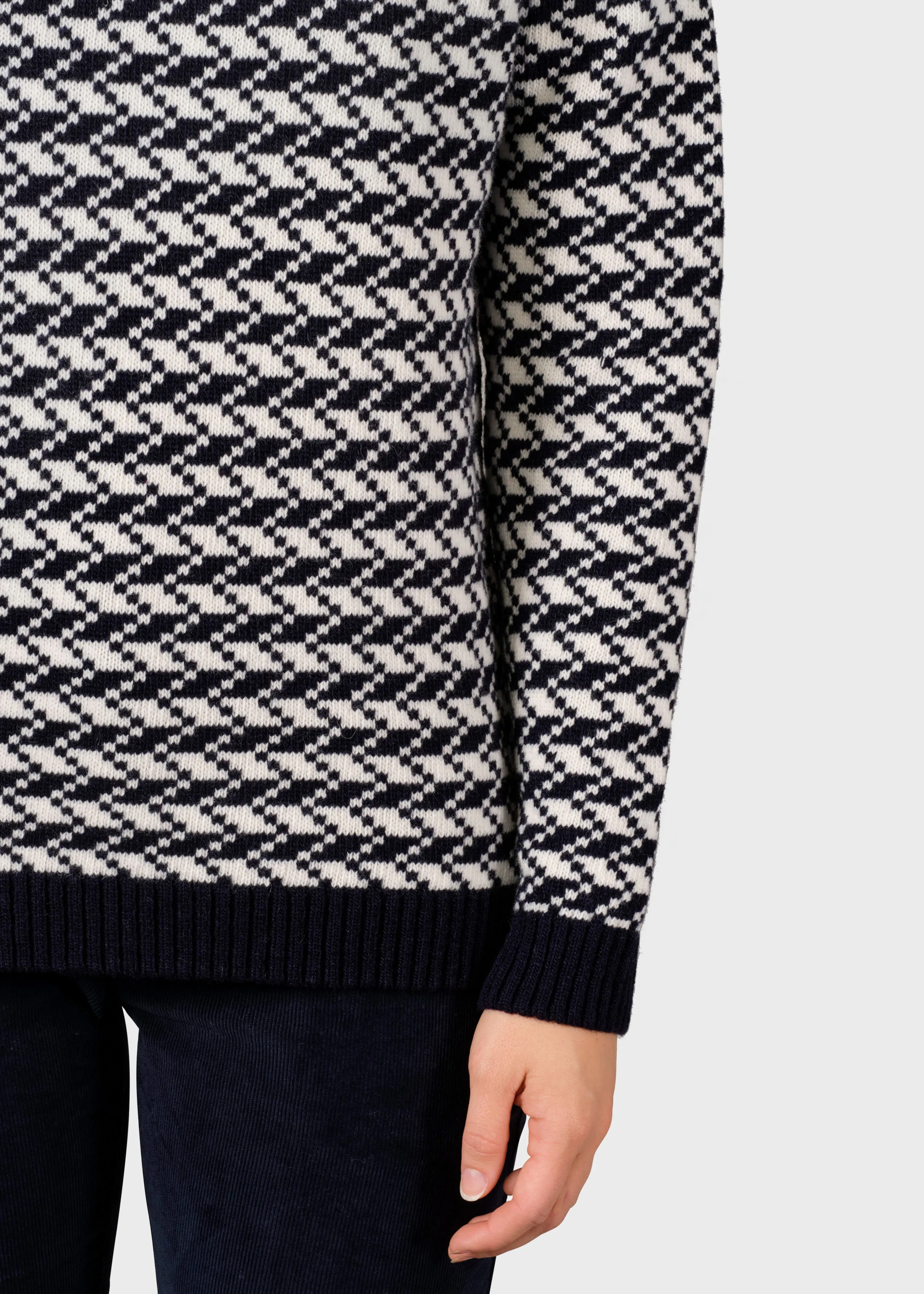 Ida knit - Navy/cream