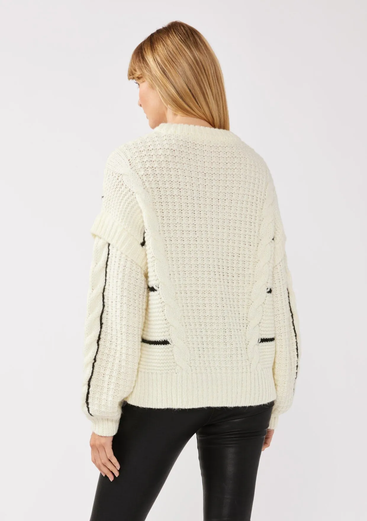 Jamie Mixed Media Sweater