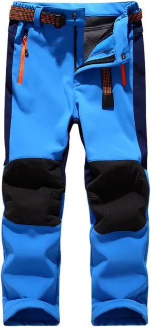 Jessie Kidden Kids Boys Girls Youth Waterproof Hiking Ski Snow Pants Elastic Waist Warm Insulated Pants