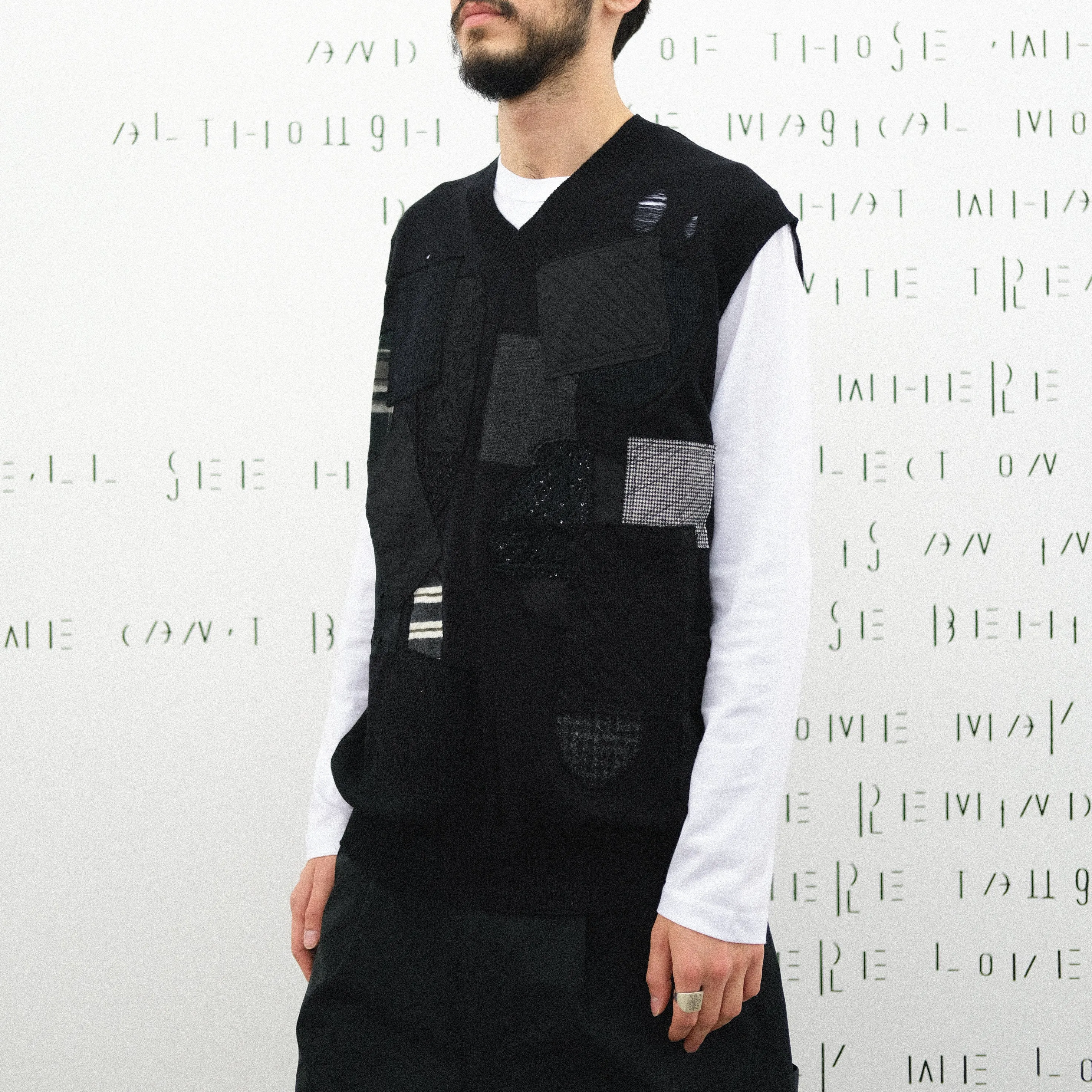 Junya Watanabe MAN Patchwork Vest Black