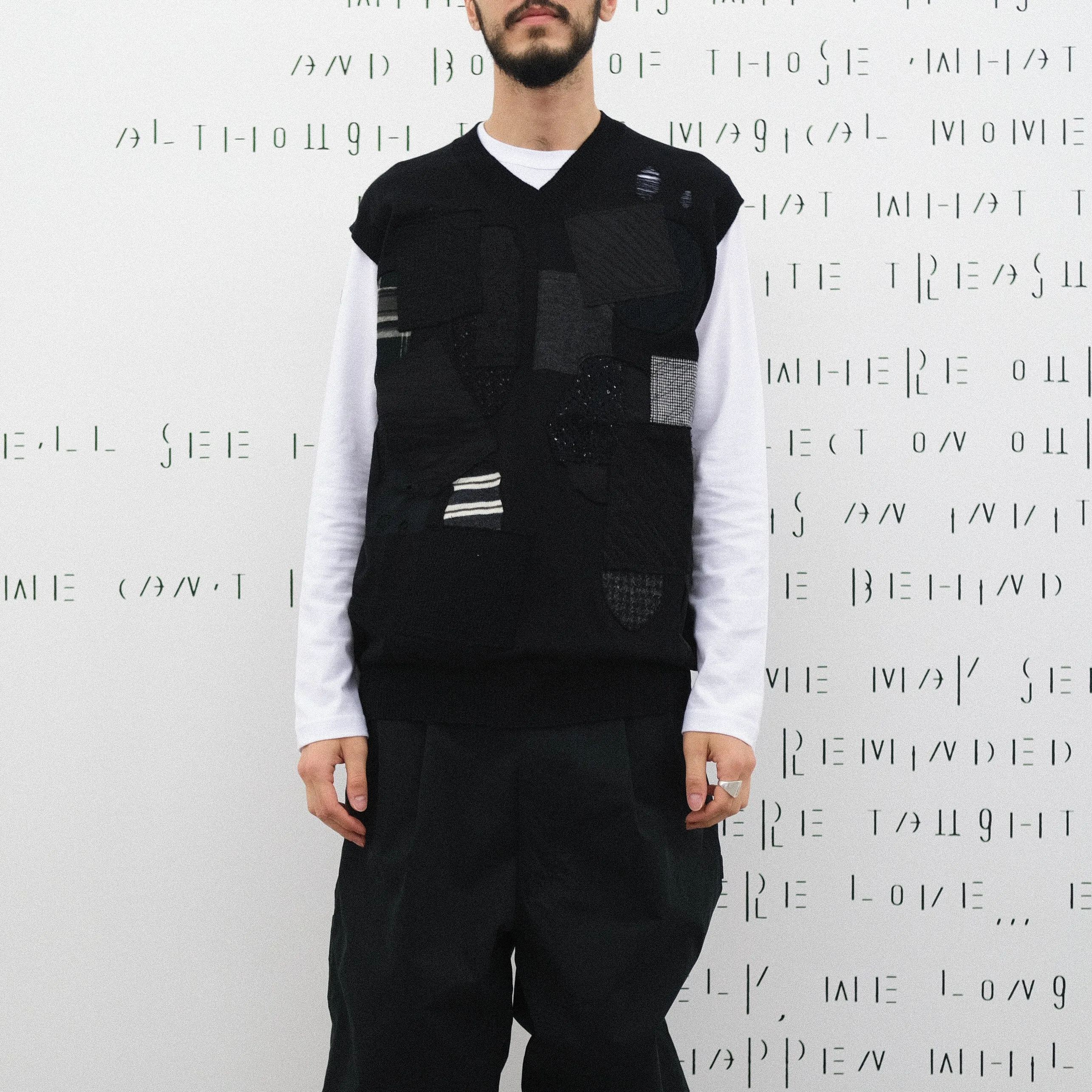 Junya Watanabe MAN Patchwork Vest Black