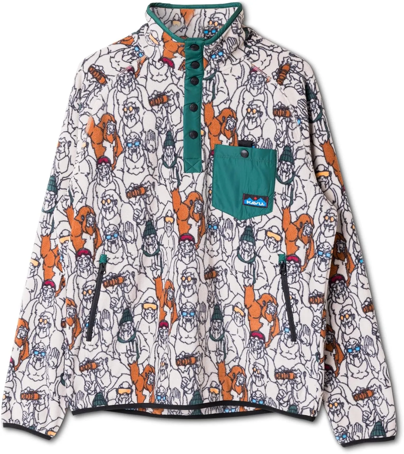 KAVU Men's Teannaway Printed Fleece Pullover