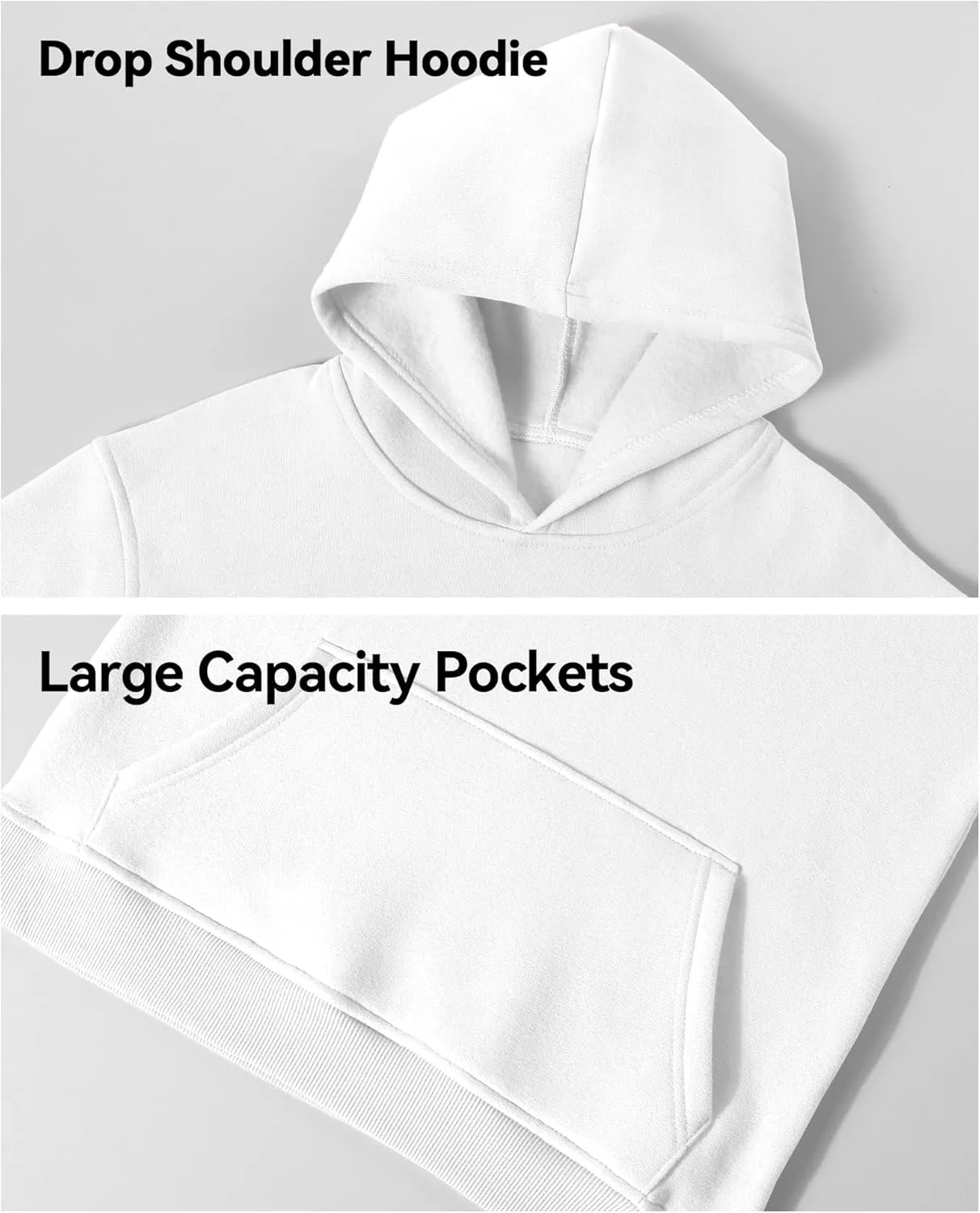 KEREDA Hoodies for Teen Girls Fashion Sweatshirt Fleece Pullover Tops Kids Clothes 7-14 Years