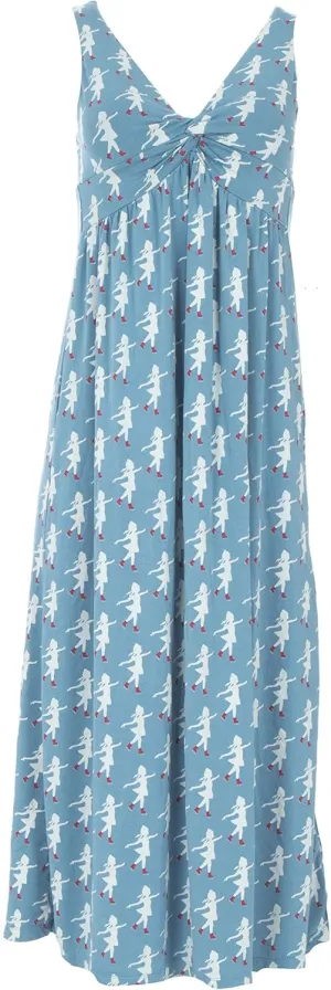 KICKEE Womens Print Simple Twist Nightgown, Night Dress, Soft Sleepwear for Women