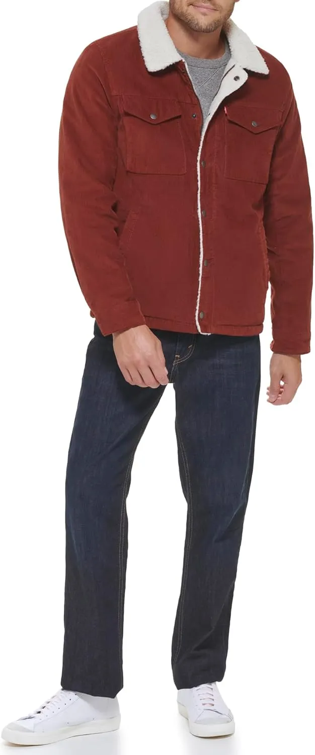 Levi's Men's Corduroy Sherpa Lined Trucker Jacket