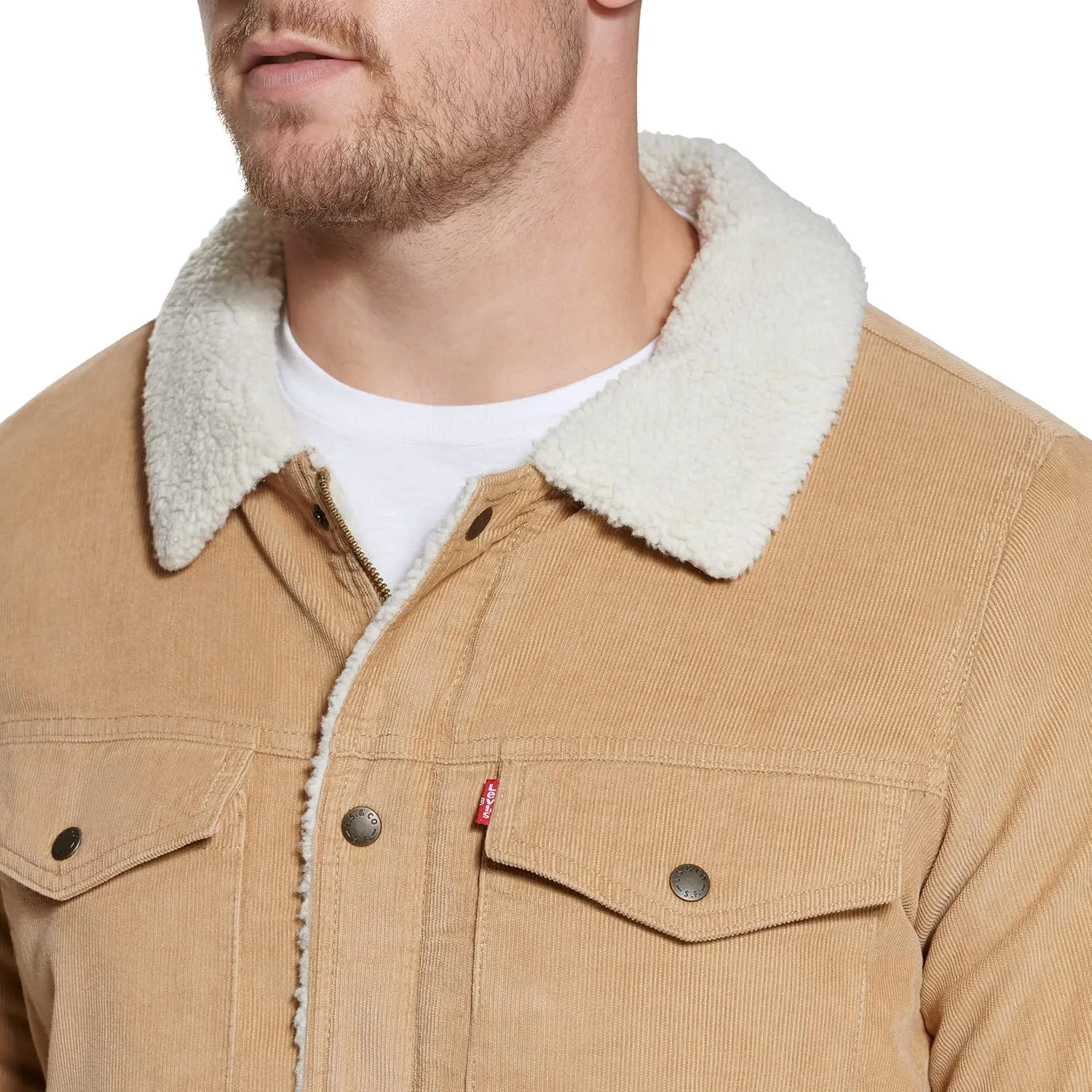 Levi's Men's Corduroy Sherpa Lined Trucker Jacket