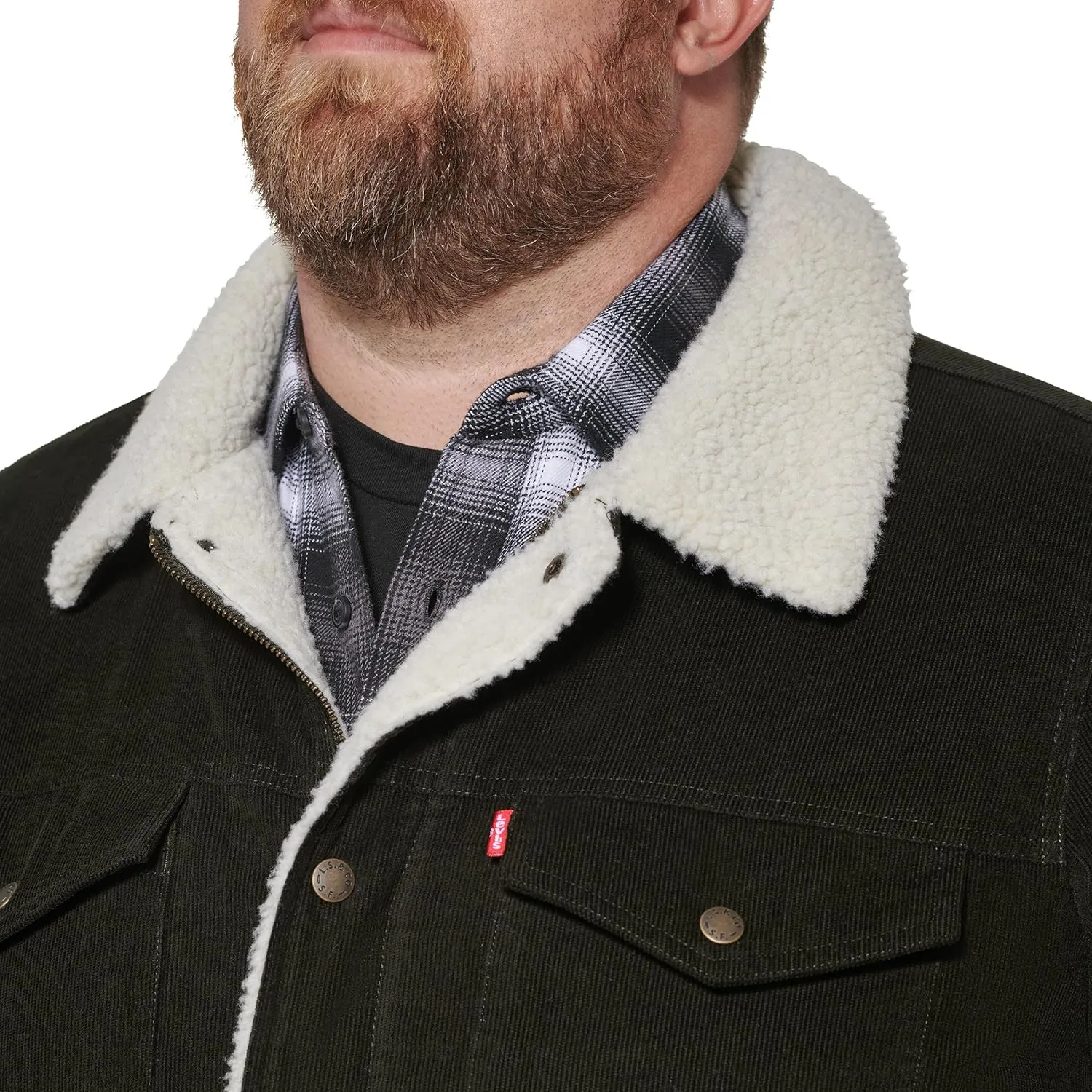 Levi's Men's Corduroy Sherpa Lined Trucker Jacket