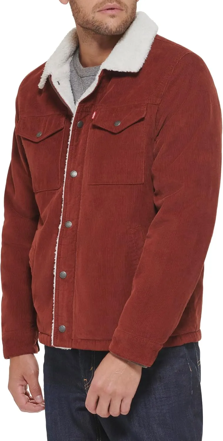 Levi's Men's Corduroy Sherpa Lined Trucker Jacket