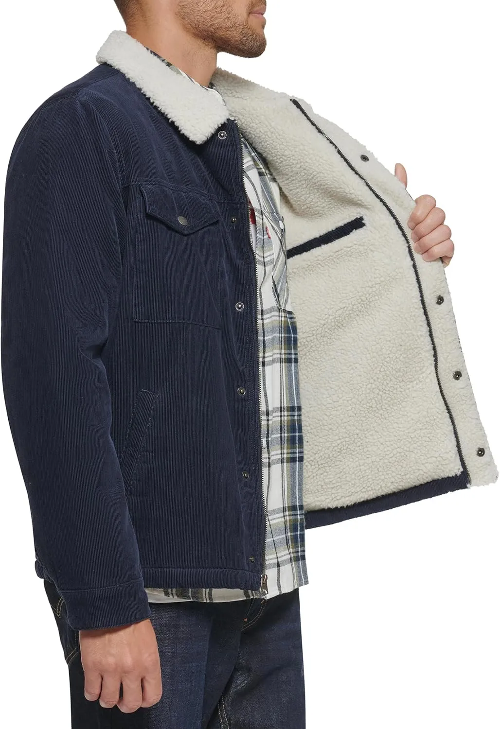 Levi's Men's Corduroy Sherpa Lined Trucker Jacket