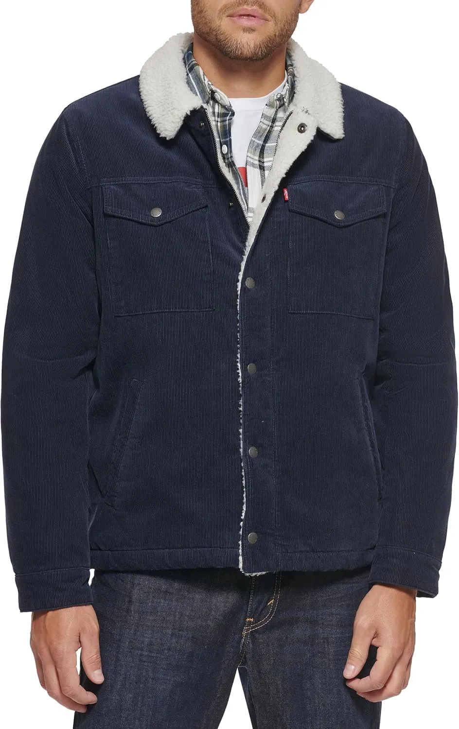 Levi's Men's Corduroy Sherpa Lined Trucker Jacket