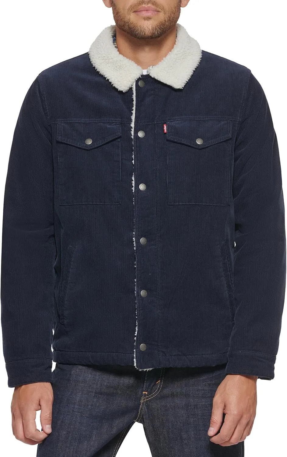 Levi's Men's Corduroy Sherpa Lined Trucker Jacket