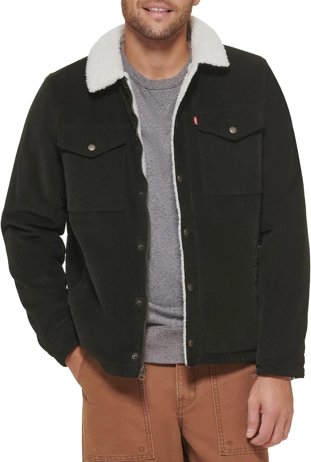 Levi's Men's Corduroy Sherpa Lined Trucker Jacket