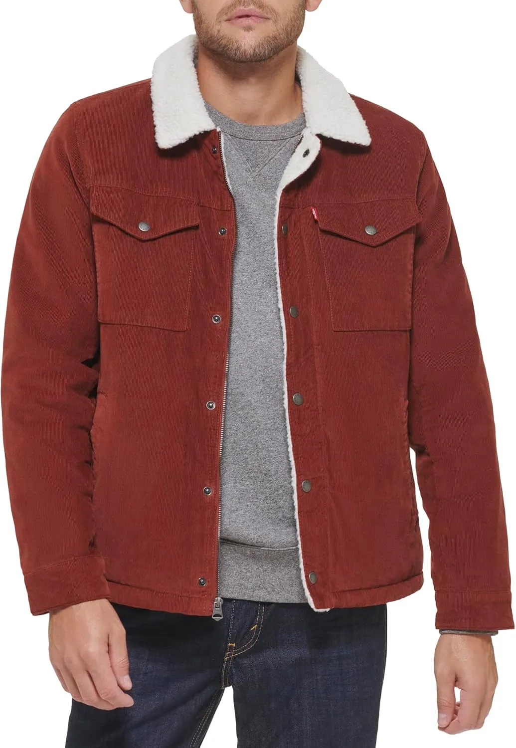 Levi's Men's Corduroy Sherpa Lined Trucker Jacket