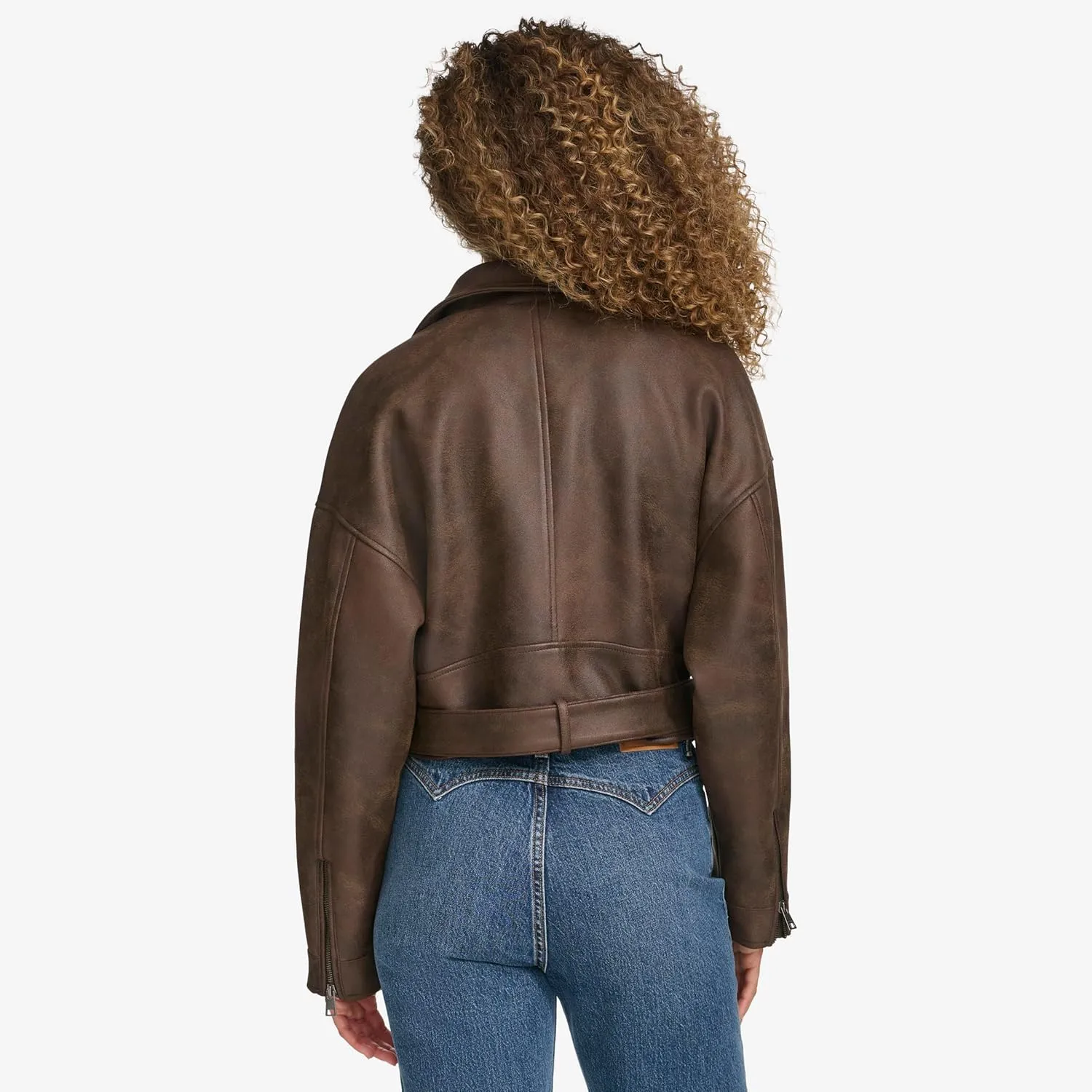 Levi's Women's Faux Leather Cropped Moto Jacket