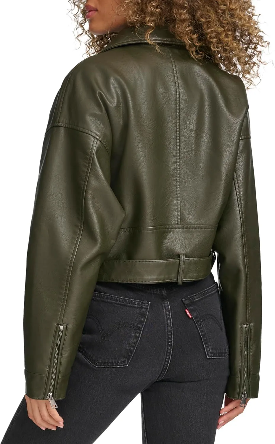 Levi's Women's Faux Leather Cropped Moto Jacket