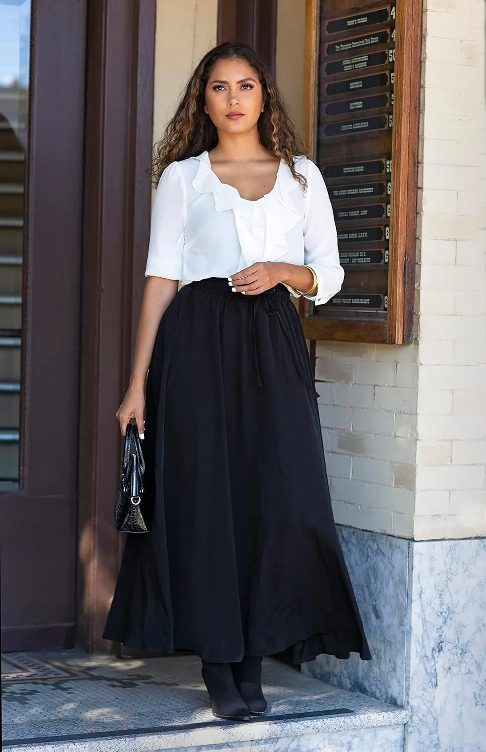 Maxi Skirts for Women Reg & Plus Size Women's Long Skirts, Flowy Summer Skirt Aline Elastic High Waisted Trendy 2023