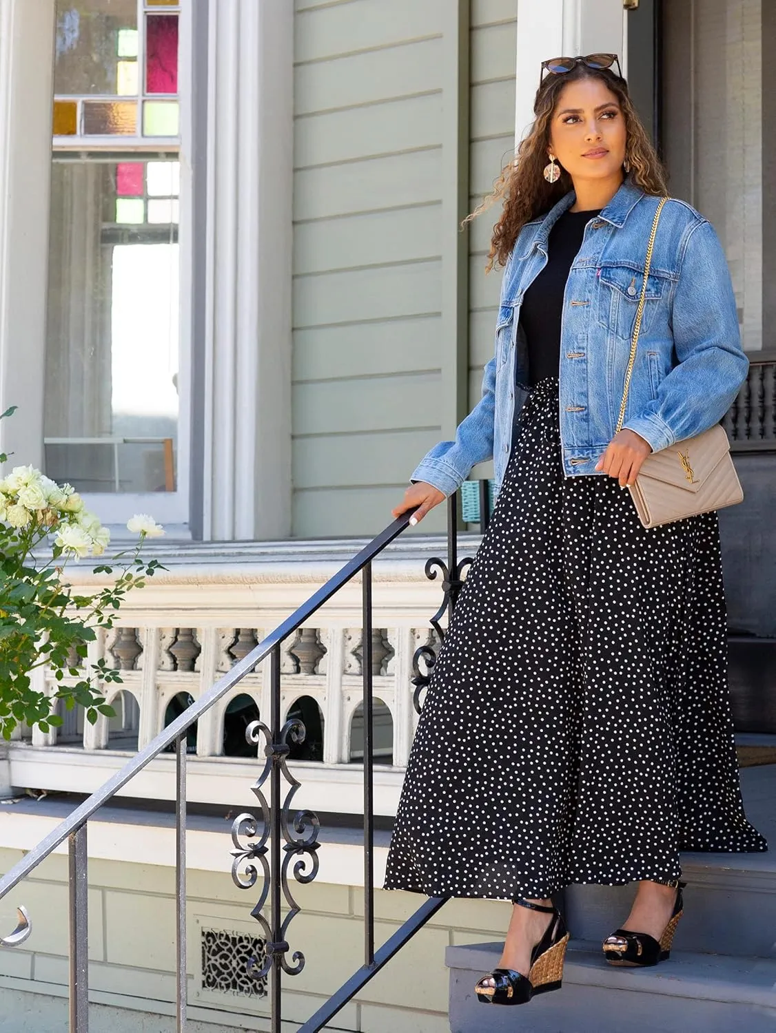 Maxi Skirts for Women Reg & Plus Size Women's Long Skirts, Flowy Summer Skirt Aline Elastic High Waisted Trendy 2023