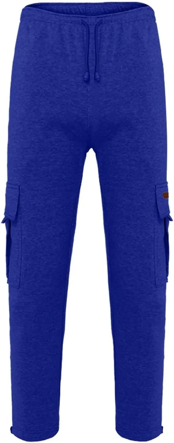 Men's Casual Cotton Linen Pants Sweatpants with Pockets Solid Color Loose Straight Legs Trousers Hiking Joggers