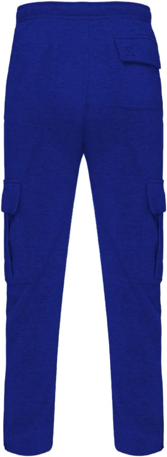 Men's Casual Cotton Linen Pants Sweatpants with Pockets Solid Color Loose Straight Legs Trousers Hiking Joggers